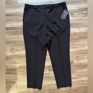 ZAC & RACHEL Women’s Black Slim Ankle Dress Pants Size 14 NWT
